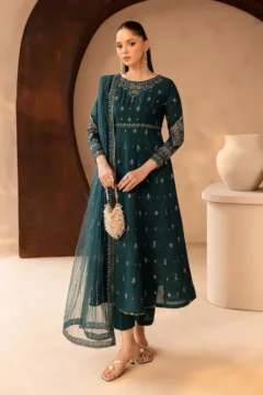 Zirwa - 3 PC Embroidered Dress