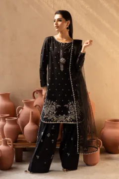 Siyah Gul - 3 PC Embroidered Dress