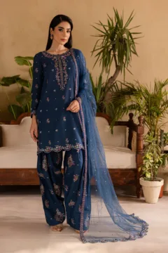 Bahira - 3 PC Embroidered Dress