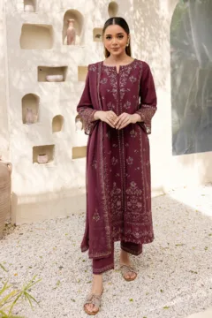 Gulsheen - 3 PC Embroidered Dress
