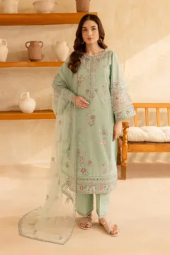 Aashna - 3 PC Embroidered Dress