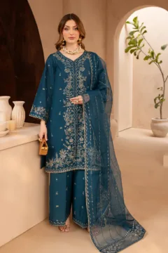 Velma - 3 Pc Embroidered Dress