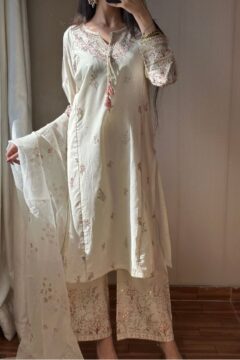Afiya - 3 PC Embroidered Dress